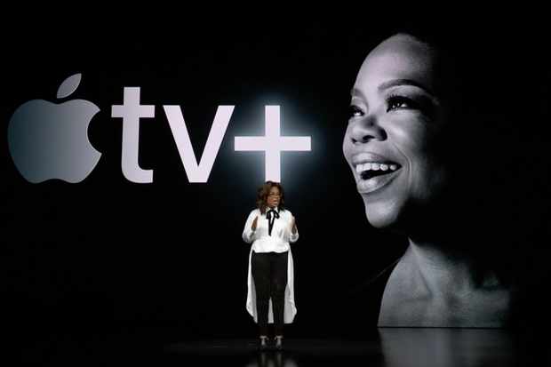 Oprah na prezentacji swojego serialu w Apple TV Plus +
