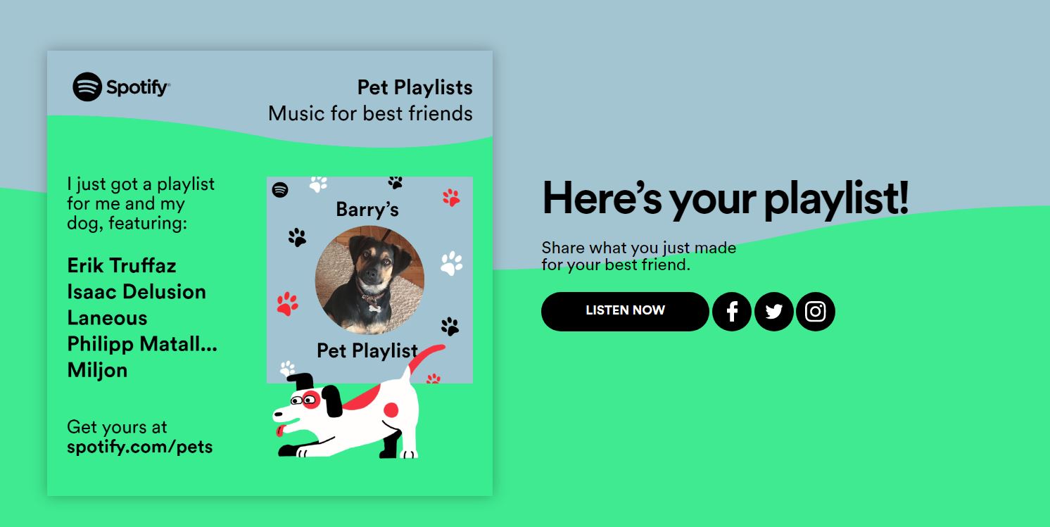 Pet Playlist Spotify