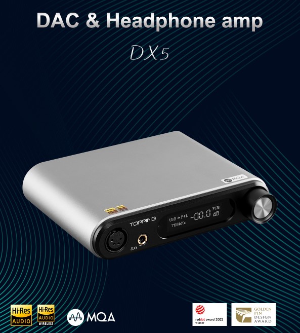 Topping DX5 wzmacniacz słuchawkowy z DAC