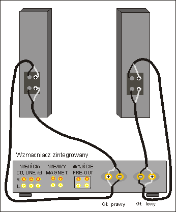 Schemat podłączenia bi-wiring